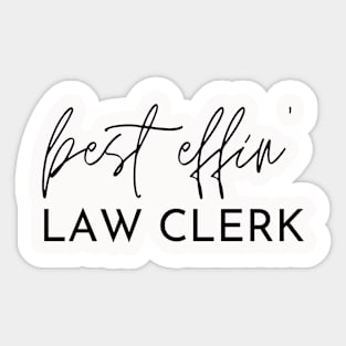 Law Clerk Gift Idea For Him Or Her, Thank You Present Sticker